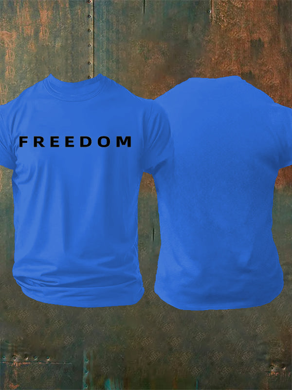 Men's Commemorative freedom Print T-shirt