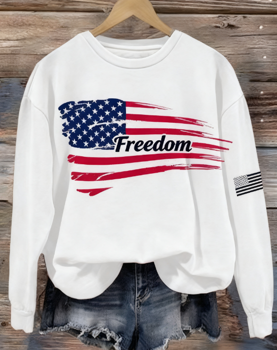 Women's Freedom Print Sweatshirt