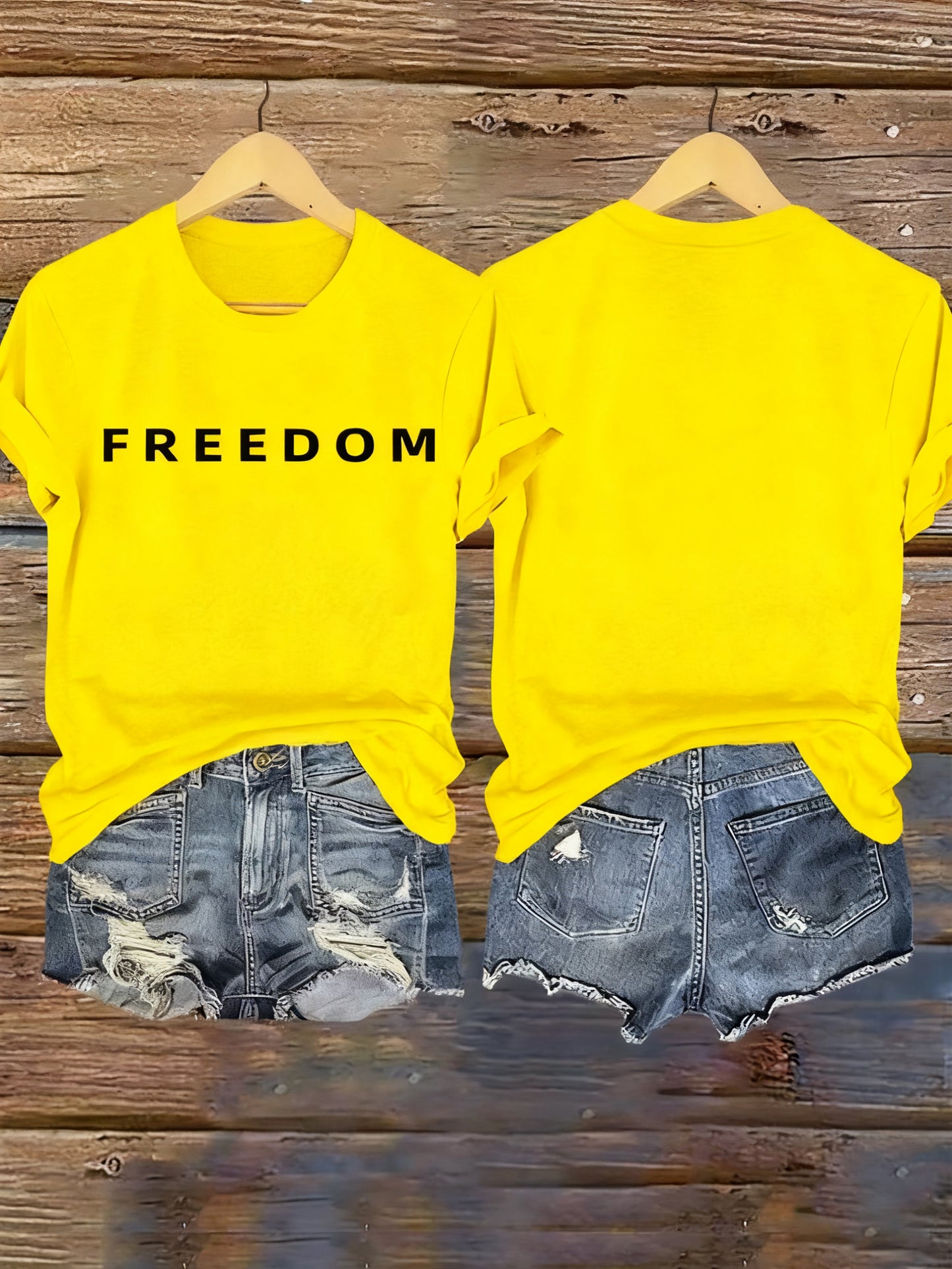 Women’s Commemorative freedom Printed T-Shirt