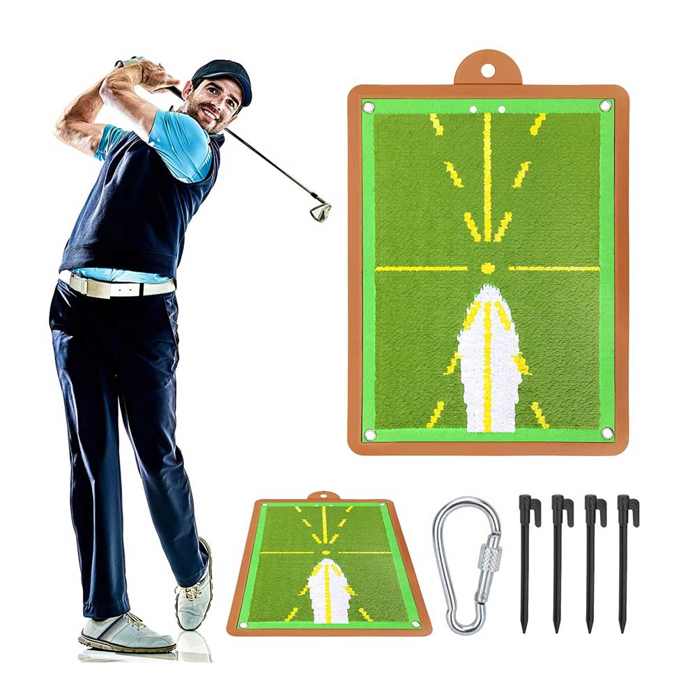 Golf Training Mat for Swing Detection Batting