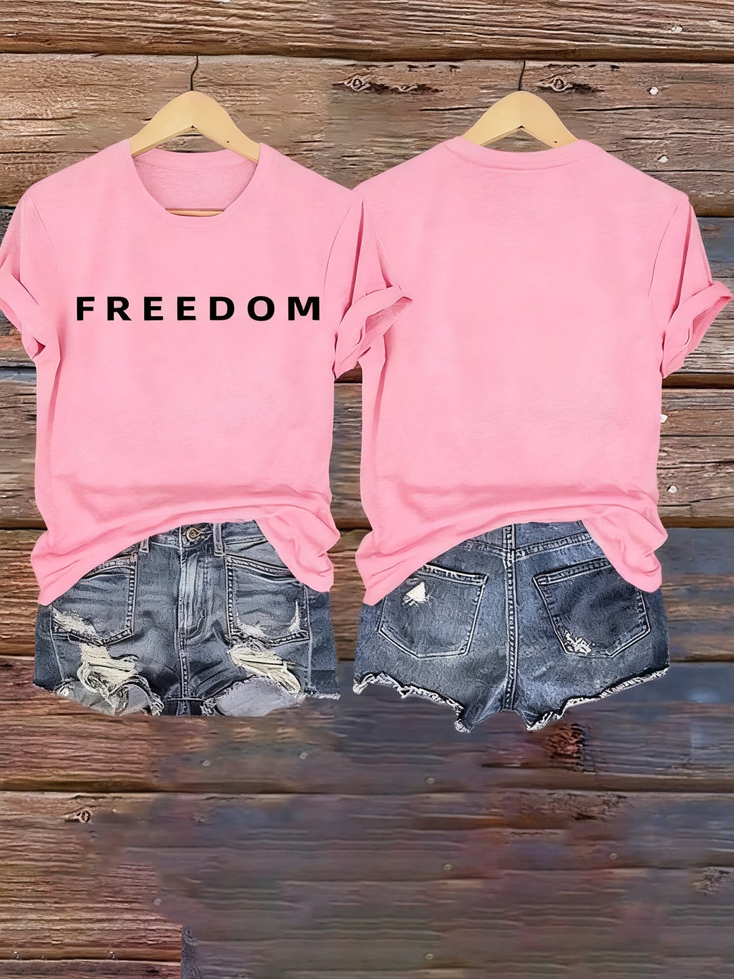 Women’s Commemorative freedom Printed T-Shirt