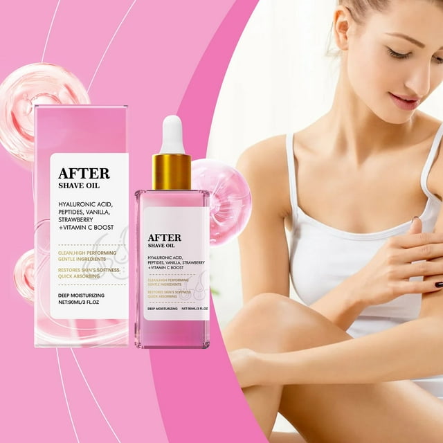 🍓Strawberry After Shave Oil – Soothing, Hydrating & Gentle for Smooth Skin (90ml)🔥