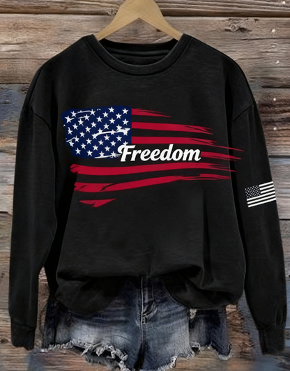 Women's Freedom Print Sweatshirt