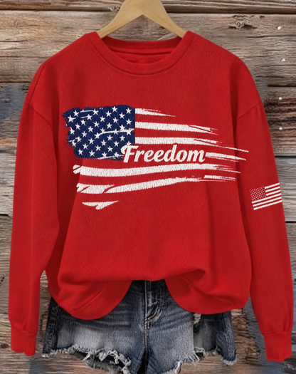 Women's Freedom Print Sweatshirt