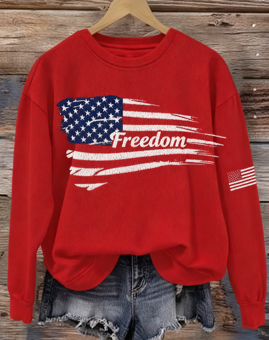 Women's Freedom Print Sweatshirt