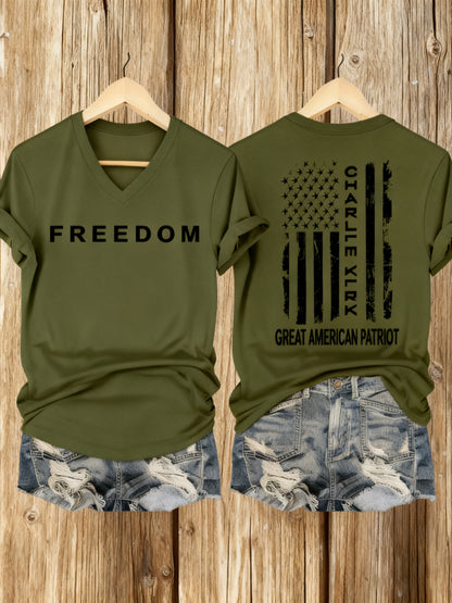 Women's Freedom Printed T-Shirt
