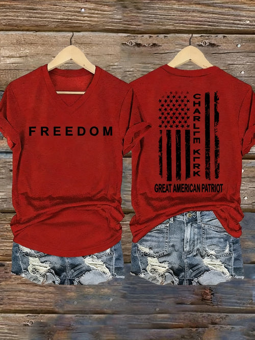 Women's Freedom Printed T-Shirt