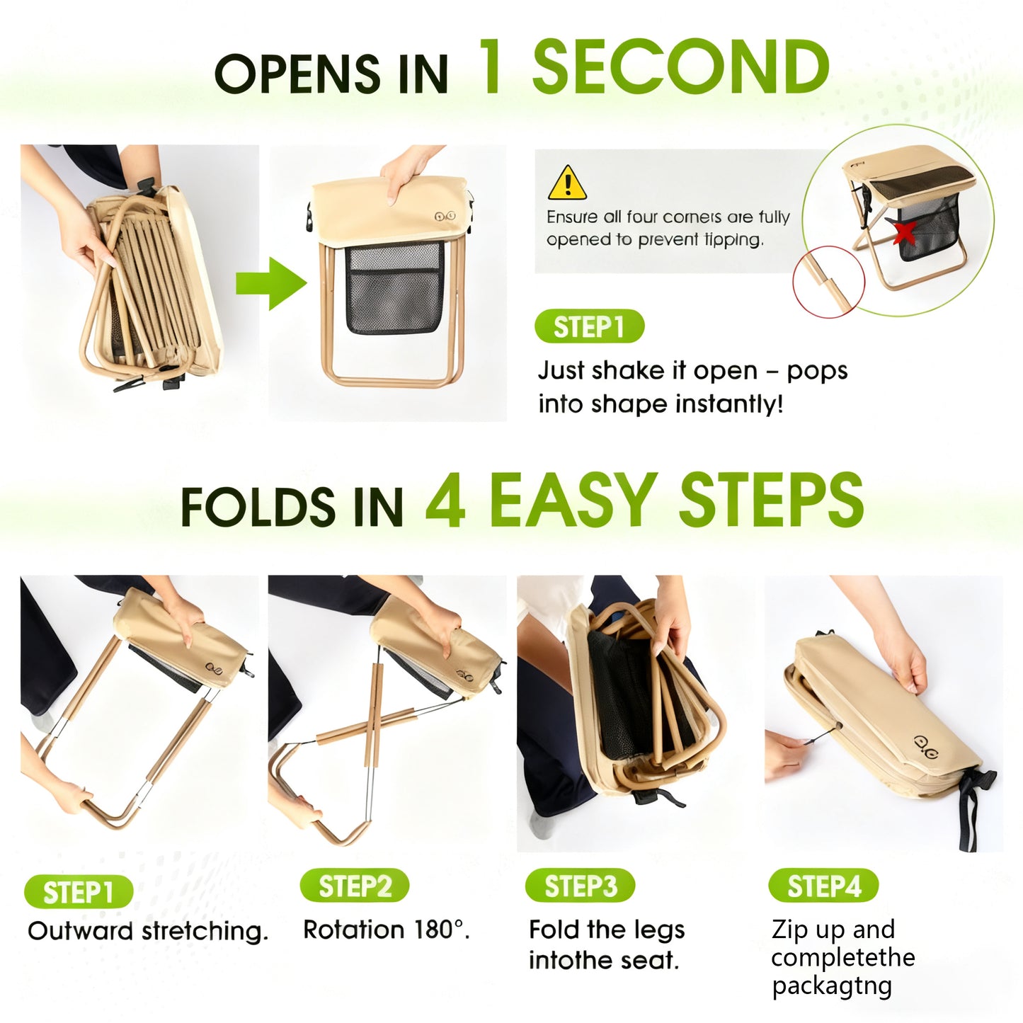 Portable Foldable Camping Chair