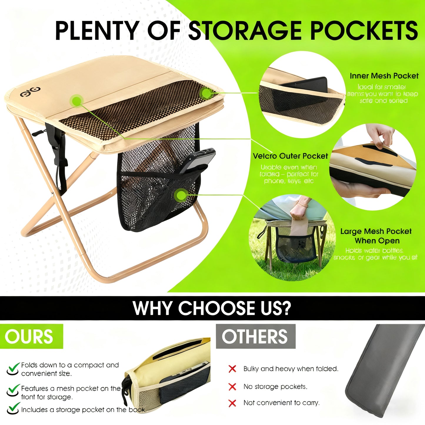 Portable Foldable Camping Chair