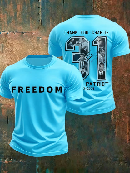 Men's Commemorative freedom 31 Printed T-Shirt