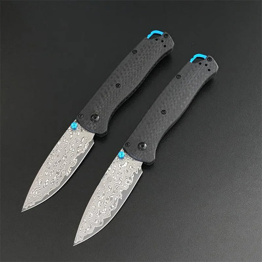 BM535C Vg10 Damascus Blade Carobon Fiber Handle Pocket Knife