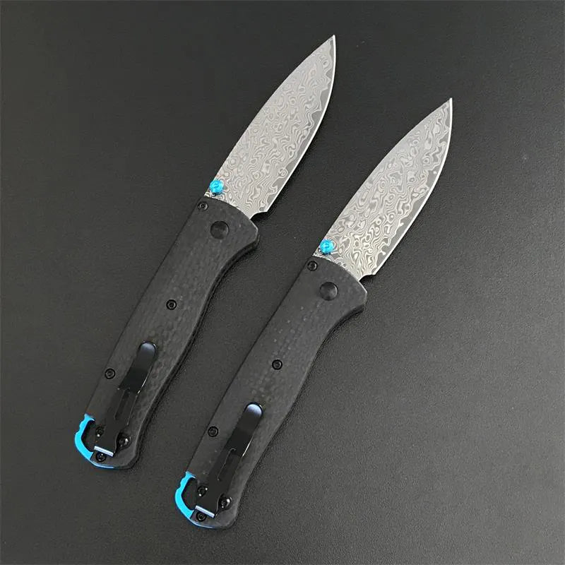 BM535C Vg10 Damascus Blade Carobon Fiber Handle Pocket Knife