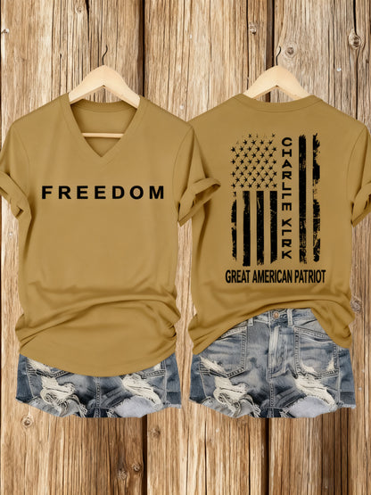 Women's Freedom Printed T-Shirt
