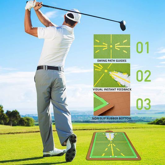 Golf Training Mat for Swing Detection Batting