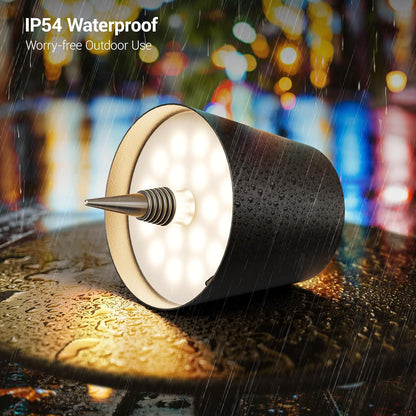 Wireless Bottle Lamp – 3-Color Rechargeable Touch Light