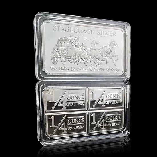 Stagecoach silver Bar -1/4 Divisible Bar