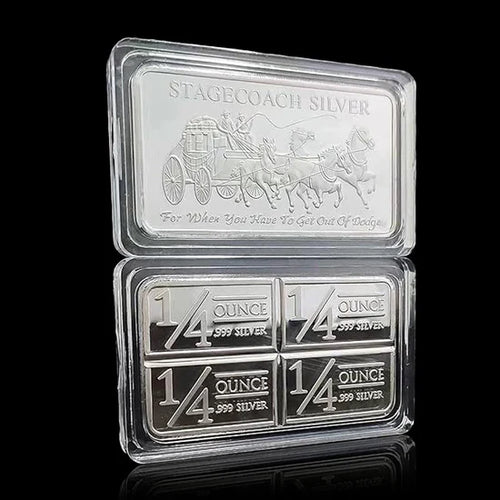 Stagecoach silver Bar -1/4 Divisible Bar