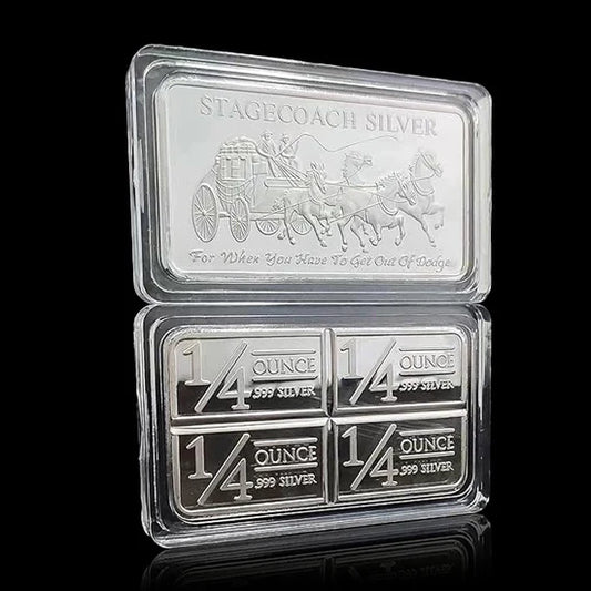 Stagecoach silver Bar -1/4 Divisible Bar