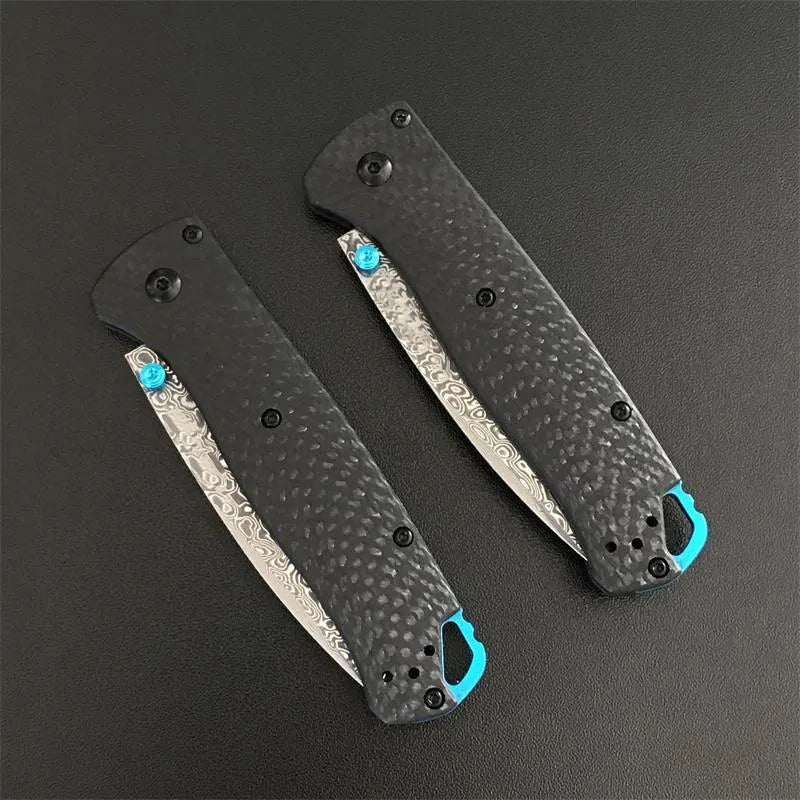 BM535C Vg10 Damascus Blade Carobon Fiber Handle Pocket Knife