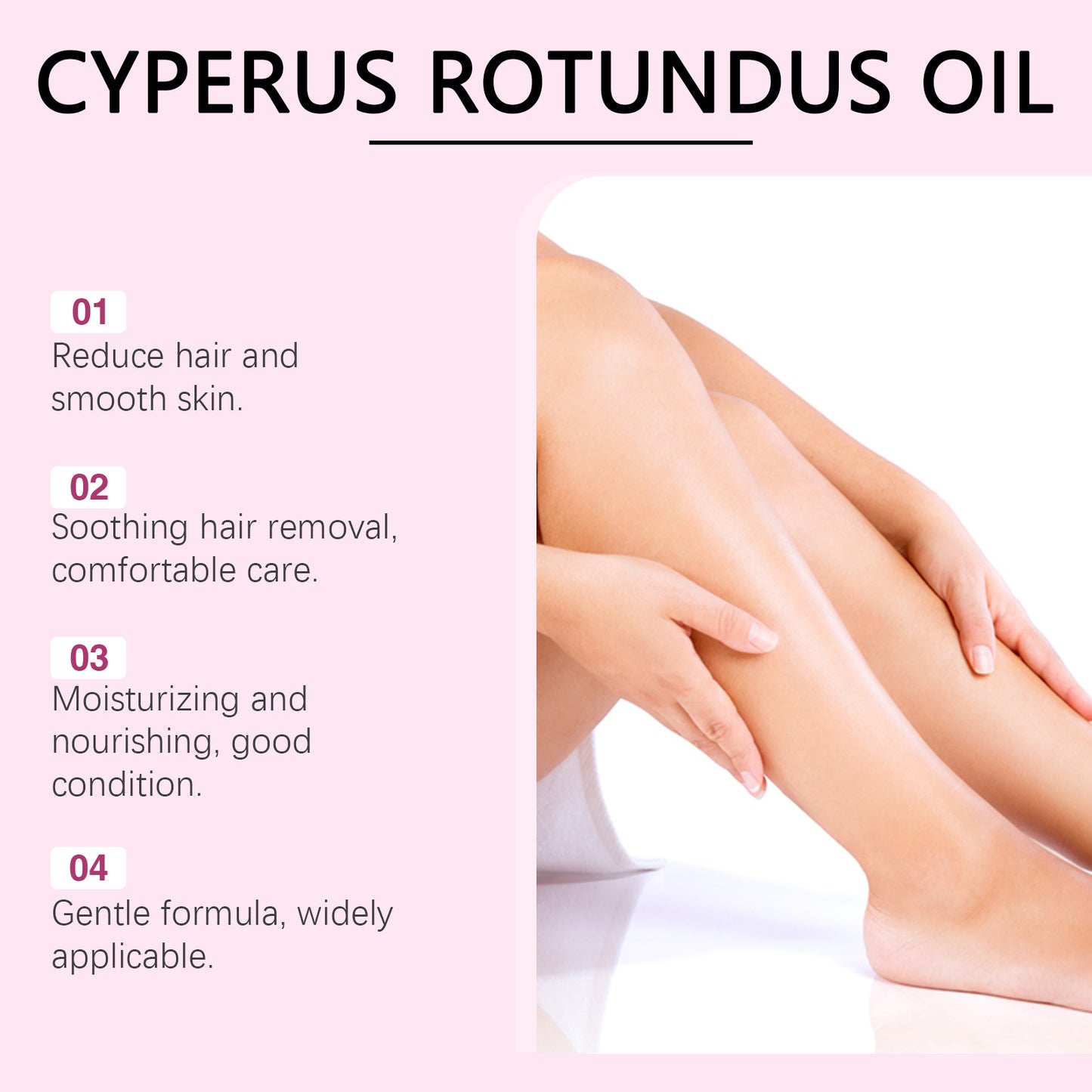 Natural Cyperus Rotundus Oil for Hair Removal