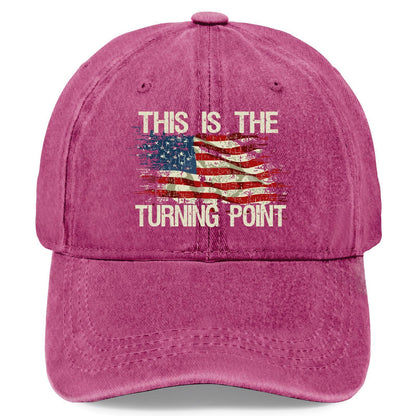 Unisex American Flag Vintage Washed Cotton Baseball Cap