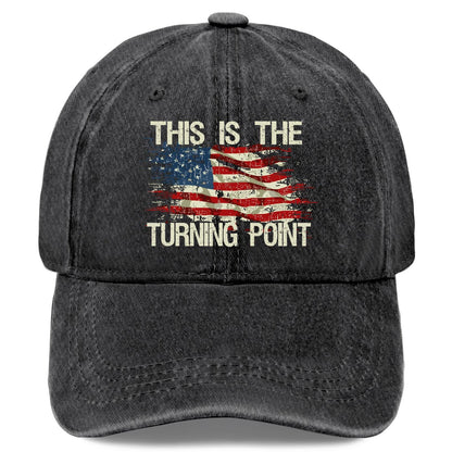 Unisex American Flag Vintage Washed Cotton Baseball Cap