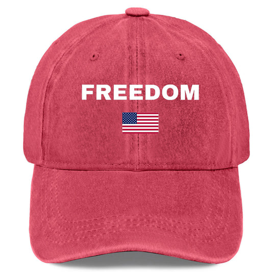 Unisex FREEDOM Flag Print Hat