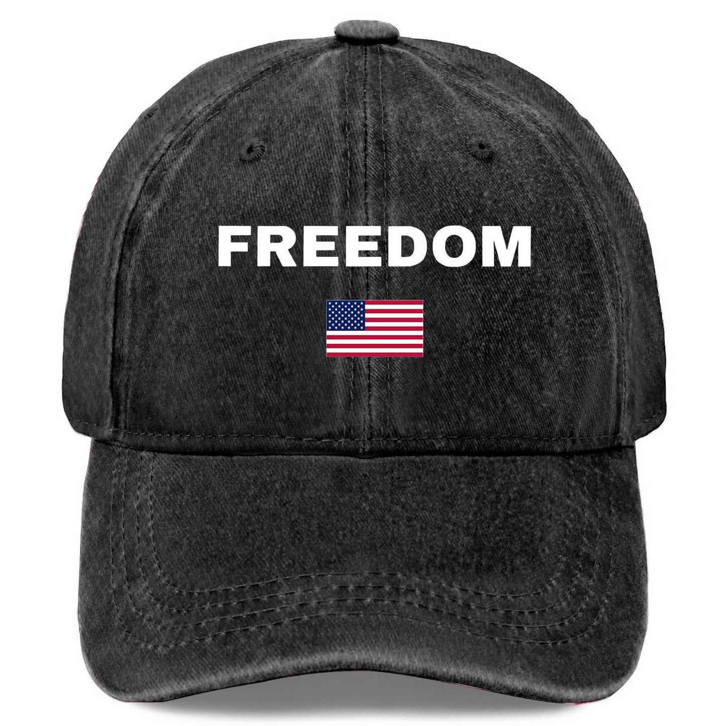 Unisex FREEDOM Flag Print Hat