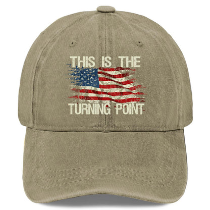 Unisex American Flag Vintage Washed Cotton Baseball Cap