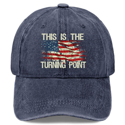 Unisex American Flag Vintage Washed Cotton Baseball Cap