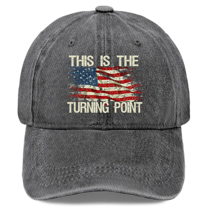 Unisex American Flag Vintage Washed Cotton Baseball Cap