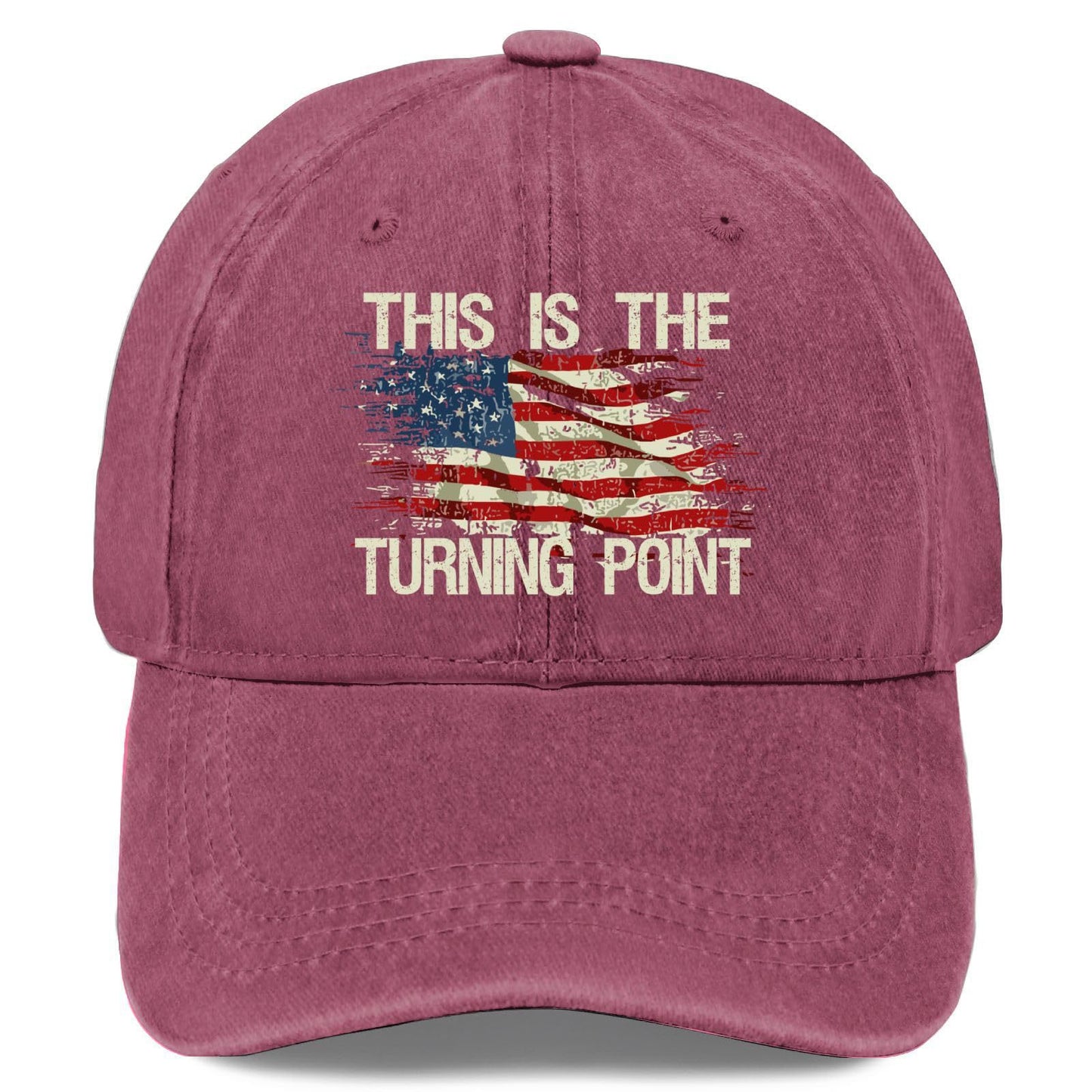 Unisex American Flag Vintage Washed Cotton Baseball Cap