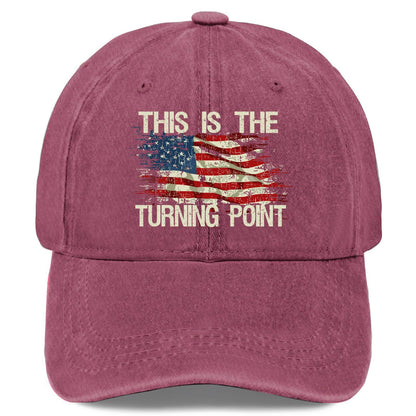 Unisex American Flag Vintage Washed Cotton Baseball Cap