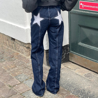 New trends for 2025-Star jeans with red Stars