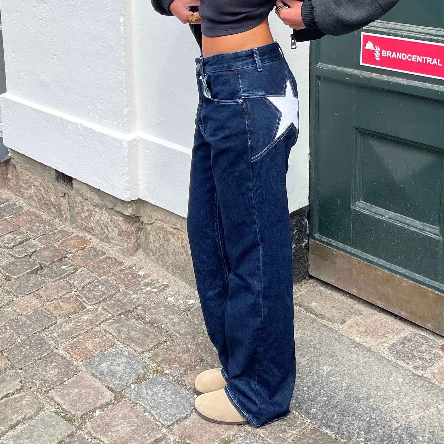 New trends for 2025-Star jeans with red Stars