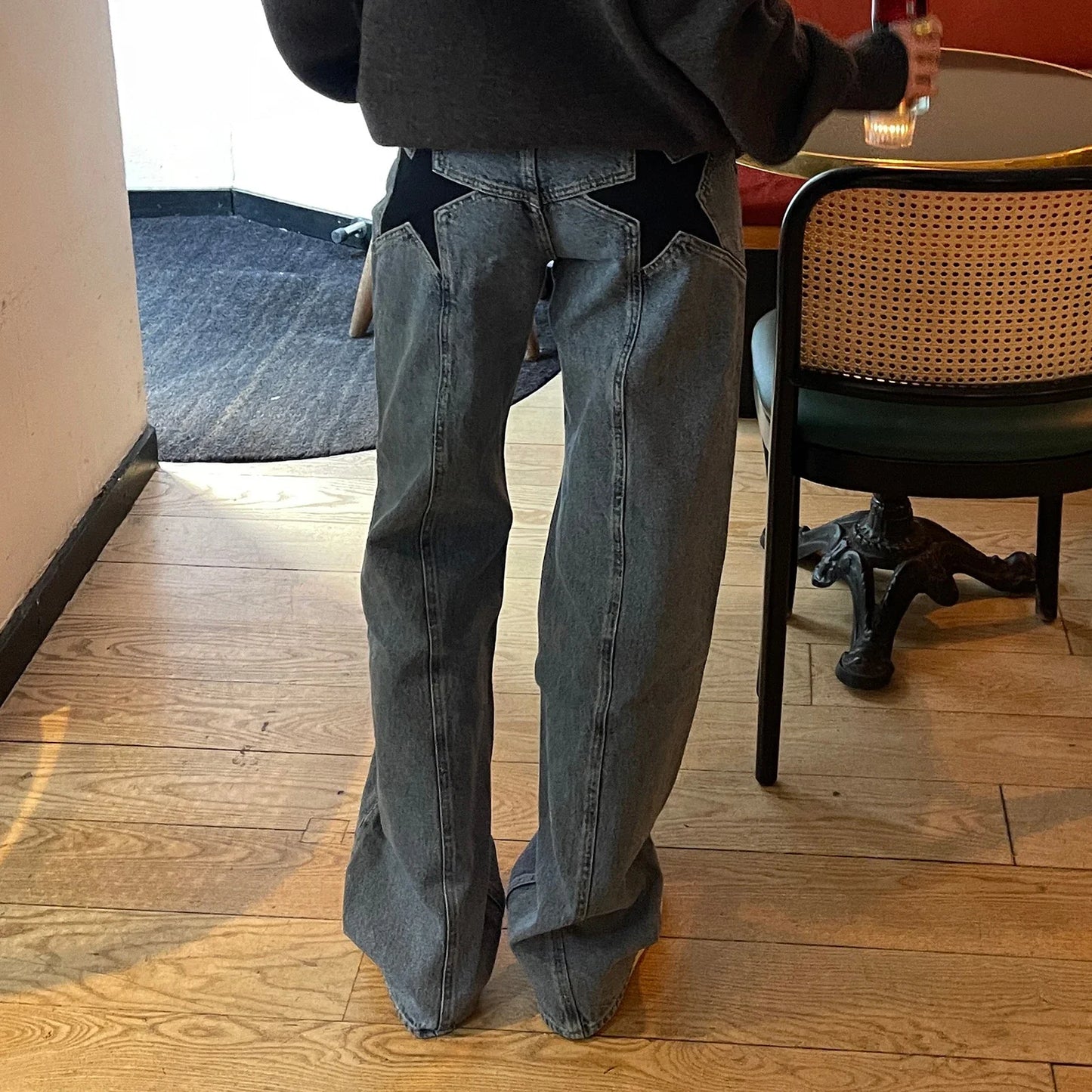 New trends for 2025-Star jeans with red Stars