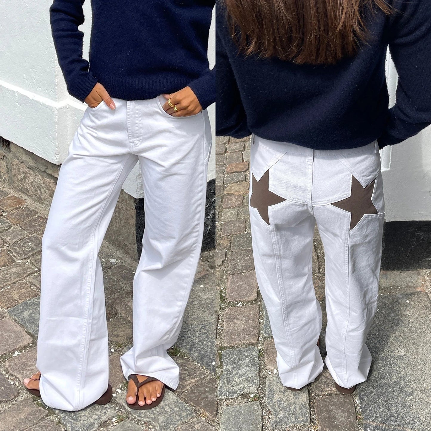 New trends for 2025-Star jeans with red Stars