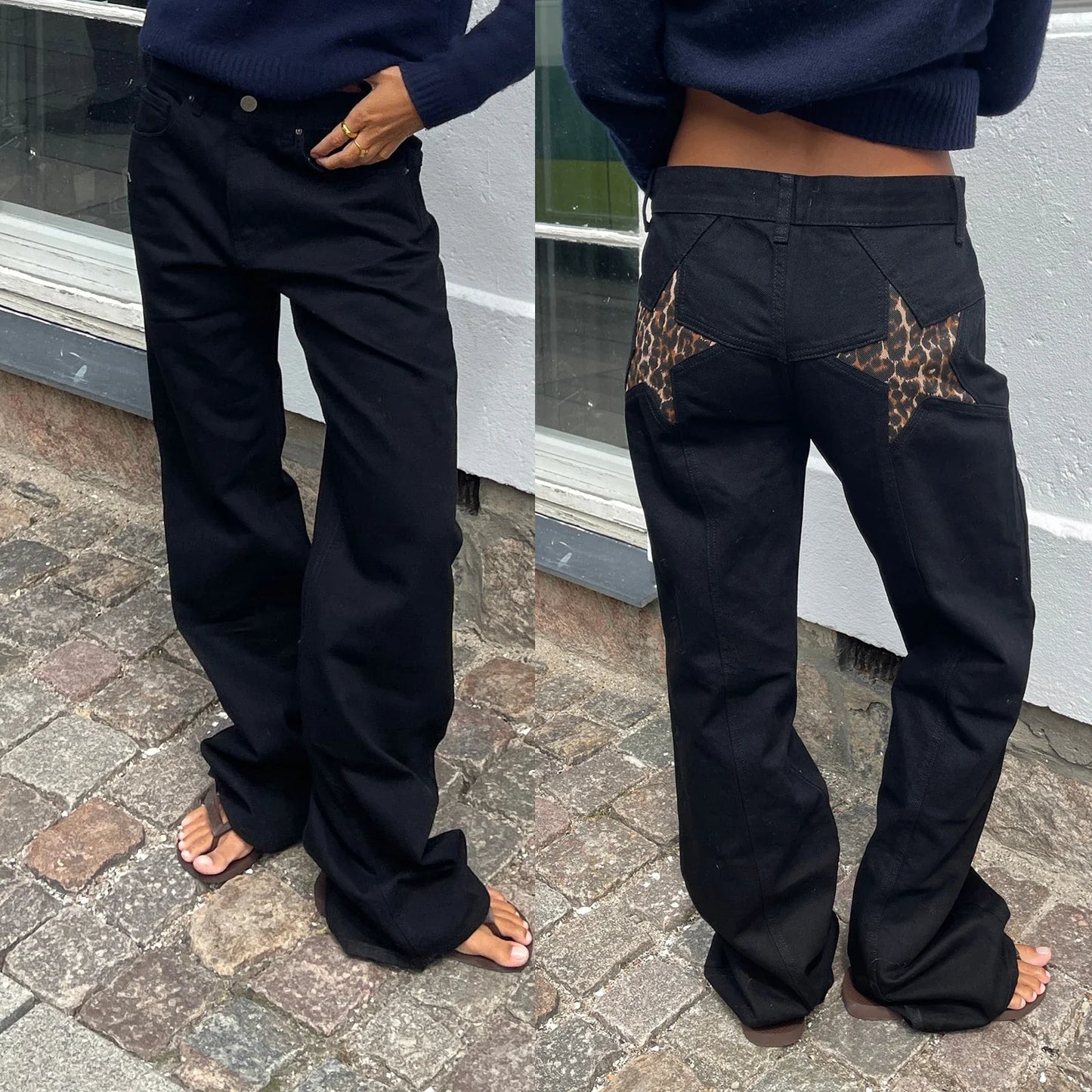 New trends for 2025-Star jeans with red Stars