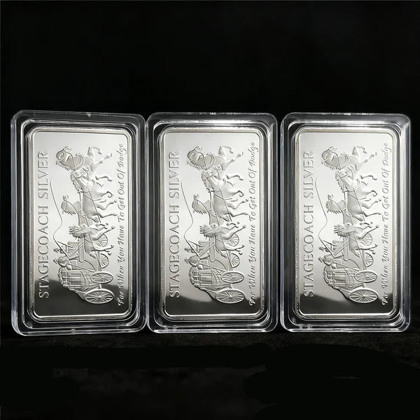 Stagecoach silver Bar -1/4 Divisible Bar