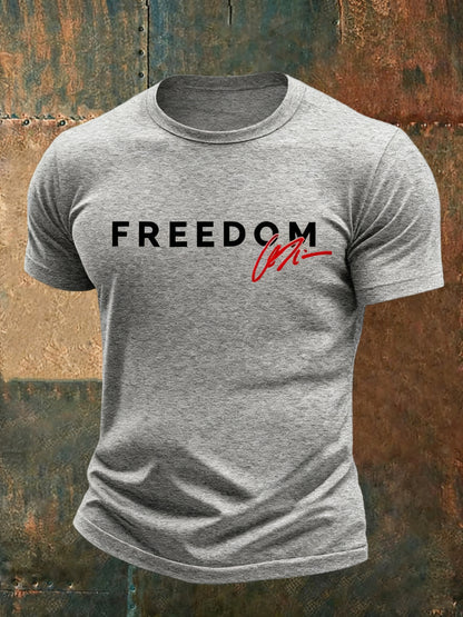 Men's Commemorative freedom Print T-shirt