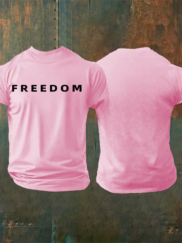 Men's Commemorative freedom Print T-shirt