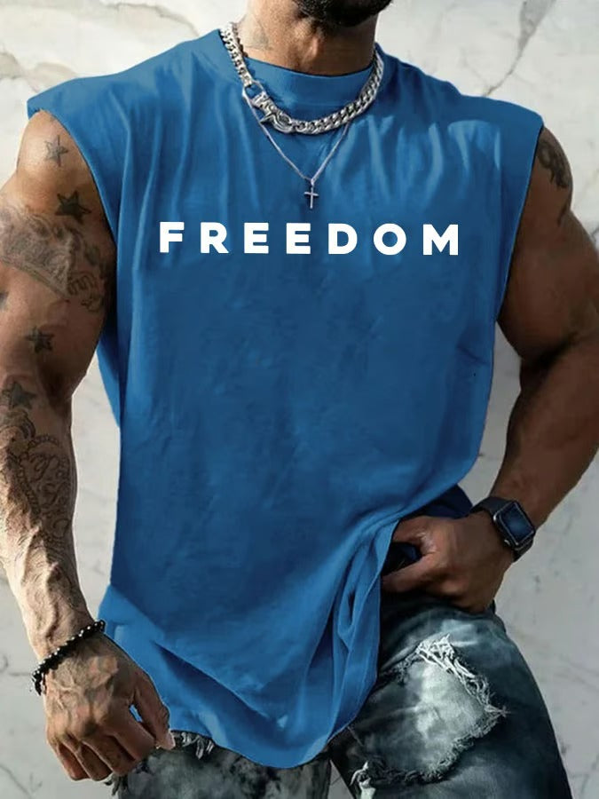 Men's Freedom Printed Vest