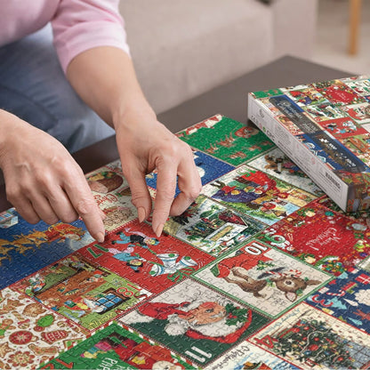Christmas Advent Calendar Jigsaw Puzzle – 1000pcs Festive Holiday Countdown Fun