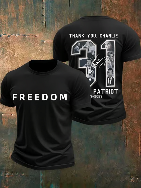 Men's Commemorative freedom 31 Printed T-Shirt