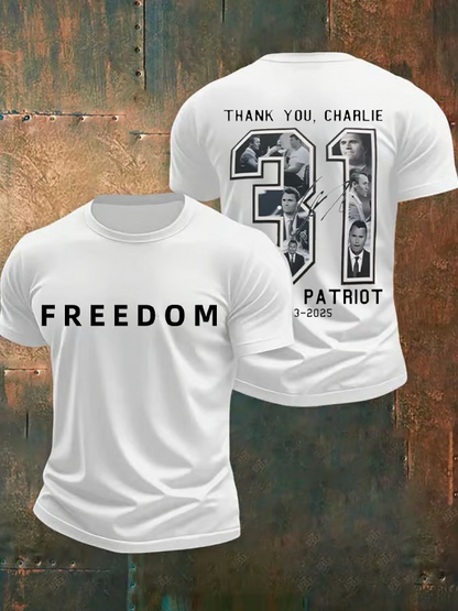 Men's Commemorative freedom 31 Printed T-Shirt