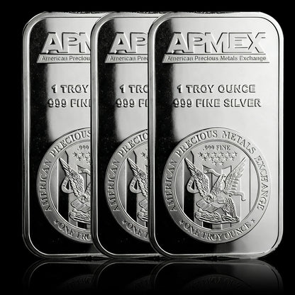 .999 Fine Pure APMEX Silver Bar