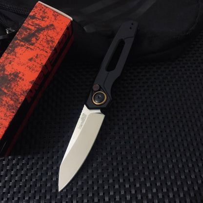 Spring Assist Button Lock Knife, 7550, Stainless Steel