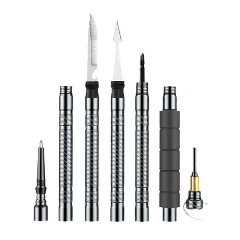 7-in-1 Tactical Trekking Stick – Ultimate Survival Gear for Hiking & Camping