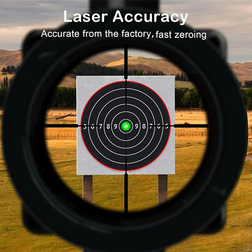 Universal Laser Bore Sighter Kit — Red/Green Aperture, 32 Adapters for All Calibers