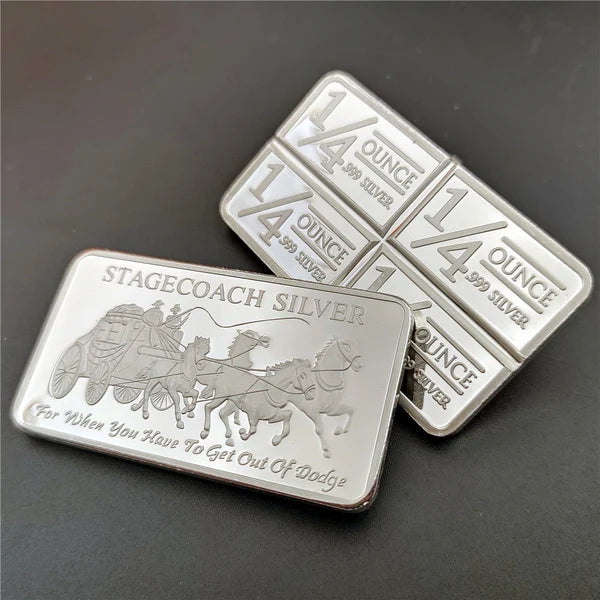Stagecoach silver Bar -1/4 Divisible Bar